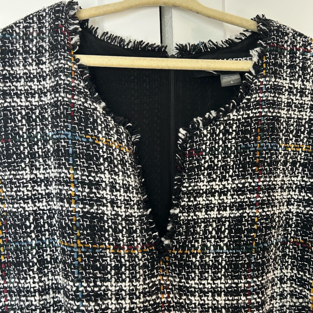 Karl Lagerfeld Black and White Tweed dress - Picture 3 of 8